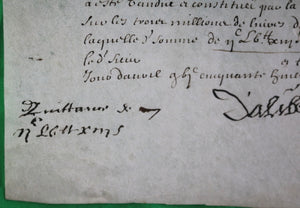 1658 quittance de Jacques Dalibert, surintendant Gaston duc d'Orléans