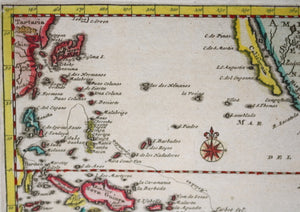 1707 Pieter van der Aa map of voyage of Magellan from Spain to Asia