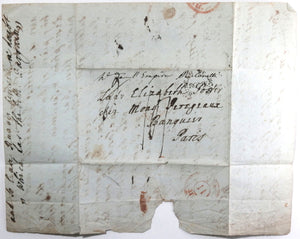 1803 Rome letter to Lady Elizabeth Foster, later Duchess of Devonshire