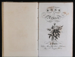 1828 Almanach ‘Rose et Pensée, Marcilly Aîné (Paris)