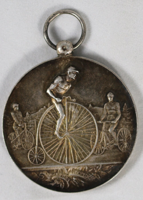 1896 medaille course de vélocipède à Bercy, par Vernon