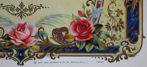 1897 salesman sample cigar label - flowers #1