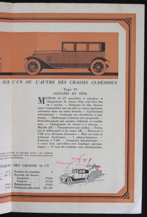 1924 dépliant automobile Pourquoi j' achète une 10 CV Delahaye