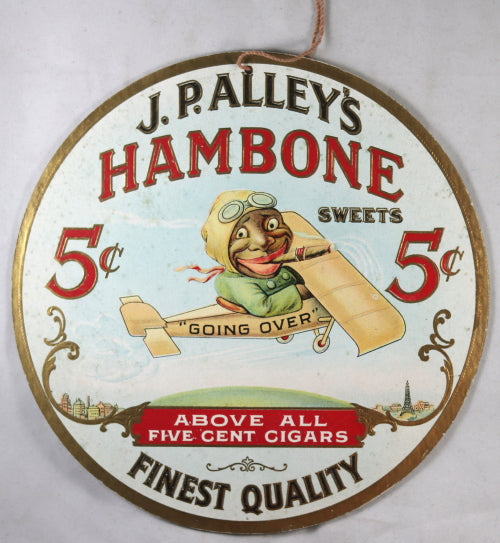 Advertising for J.P. Alley’s Hambone Cigars (Black Americana) @1927