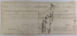 Nov. 6th 1848 Allentown PA Lehigh County Poor-House cheque store goods