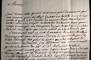 1789 France lettre du curé de Longes (Auvergne-Rhône-Alpes) vin et blé