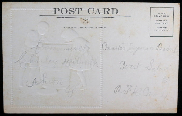 1907 USA advertising postcard Telling’s Ice Cream Cleveland OH