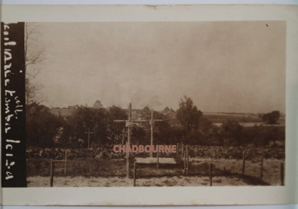 Guerre 14-18 France 1914 Lenharrée (Marne) photo cimetière allemand