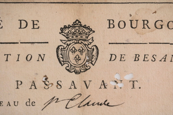 1755 Passavant direction de Besançon, marchand allant à Lyon