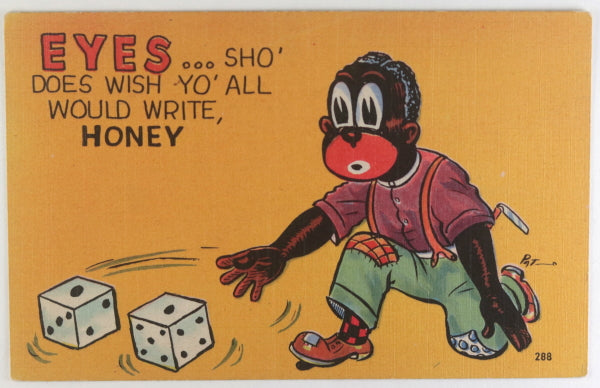 USA set of 2 “Black Kid Comics” Black Americana postcards USA set of 2 “Black Kid Comics” Black Americana postcards