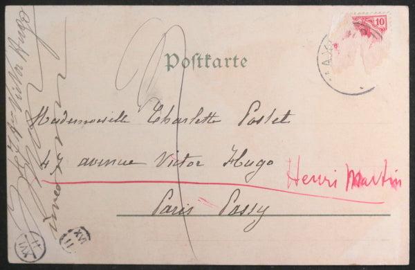 Early 1900s German Art Nouveau religious postcard