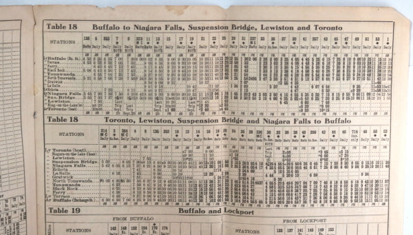 1912 USA railway timetable New York Central Railway 1912 USA railway timetable New York Central Railway