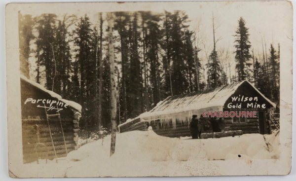 Canada photo postcard gold rush Porcupine (?) Northern Ontario c.1910 Canada photo postcard gold rush Porcupine (?) Northern Ontario c.1910