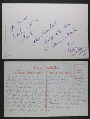 France/UK lot de 6 cartes postales comiques avec enfants c. 1918