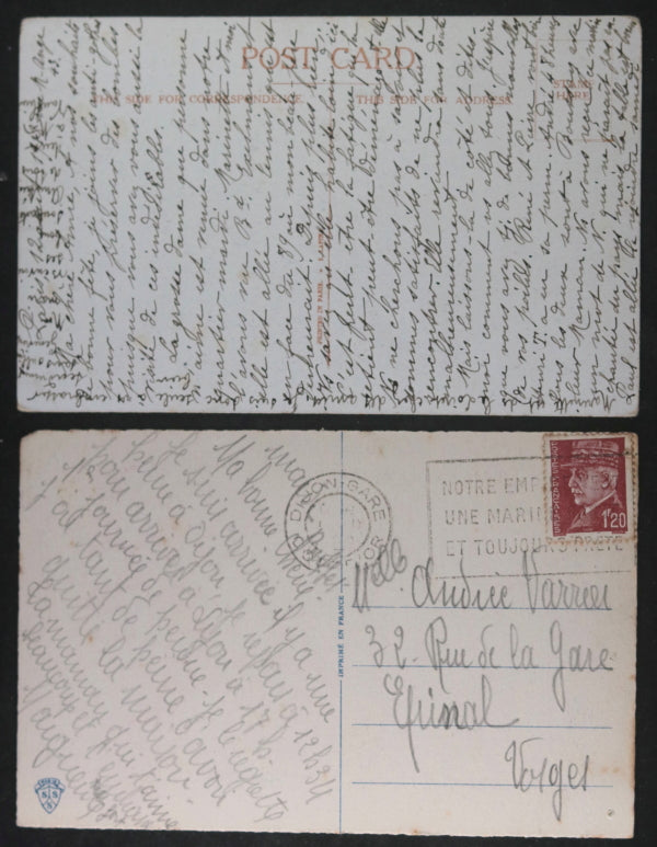 France/UK lot de 6 cartes postales comiques avec enfants c. 1918