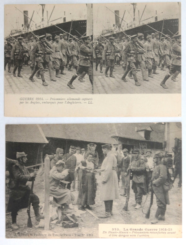 Quatre carte postales militaires période Première Guerre mondiale