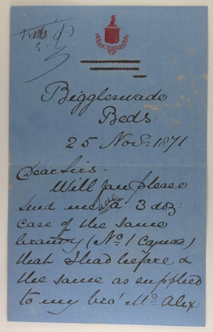 1871-72 UK London  five (5) letters to Bordeaux merchant, wine & brandy