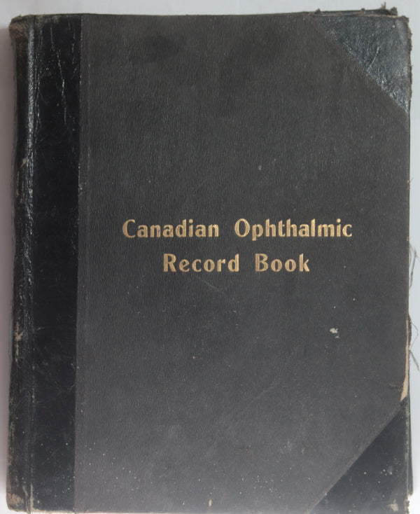 North Bay Canada 1918-1924 Dr. Guest Ophthalmic patient Record Book