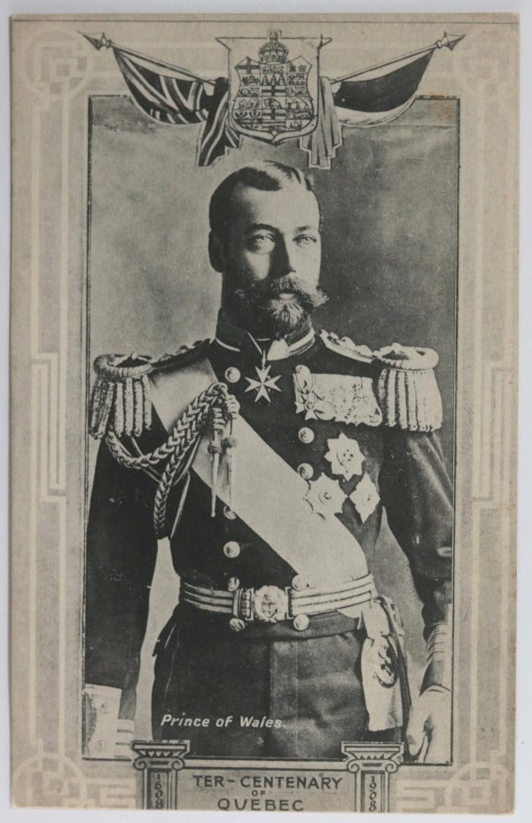 1908 postcard visit Prince of Wales for Tercentenary of Quebec City