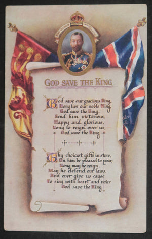 UK Tuck Patriotic postcard King George V c. 1911