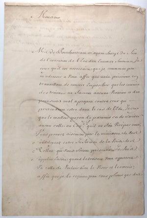 1694 Paris lettre de Caumartin intendant des finances Louis XIV
