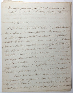 1828 Soissons discours prononcé sur tombe Comte Louis Antoine Pille