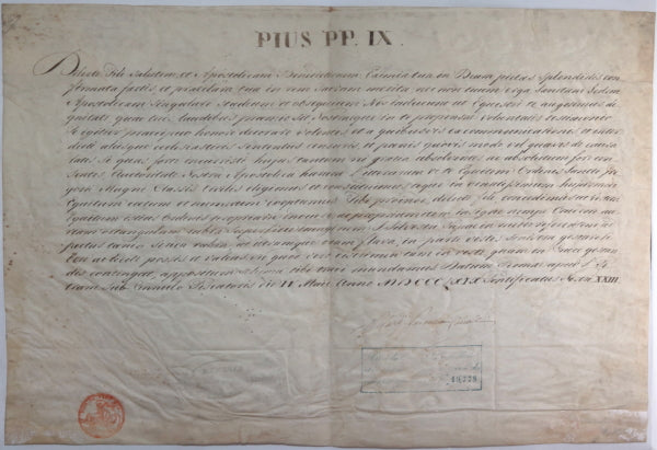 1859 Rome distinction par Pie IX distinction ecclésiastique Lyon