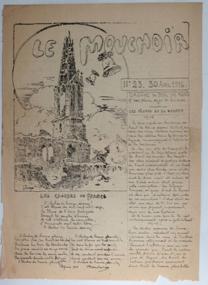 1916 Guerre 14-18 France lot de 6 journaux 'Le Mouchoir'