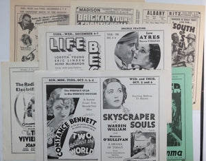 1931-1942 set of 11 movie heralds Madison Theater Albany NY