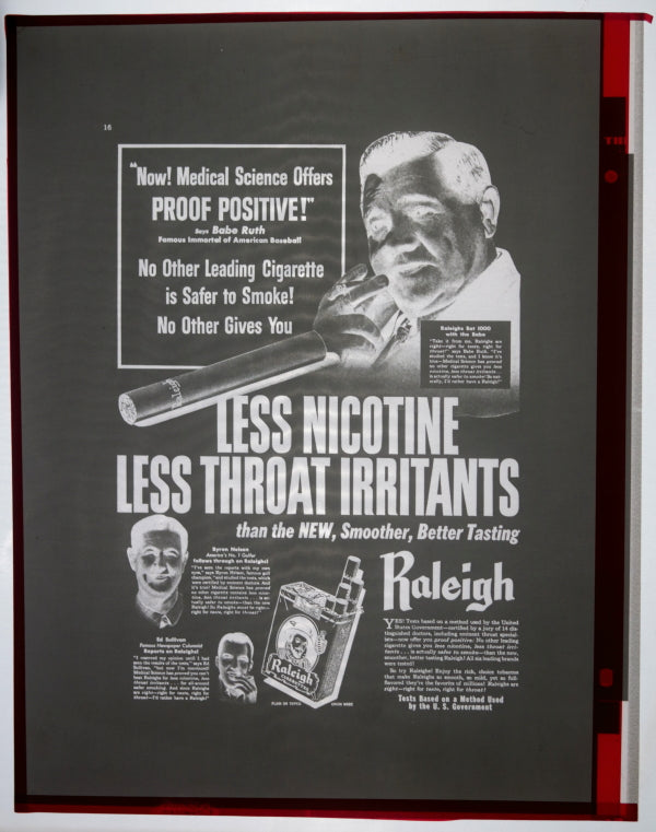 1946 'positive' image Babe Ruth magazine advertising for Raleigh