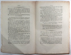 1795 Bulletin des Lois de la République Française No. 118