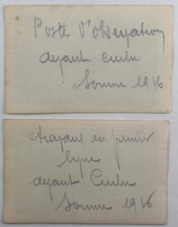1916 Guerre 14-18 France 4 photos Curlu (Somme) et Louame