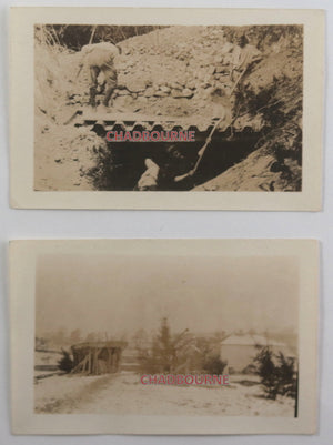 1916 Guerre 14-18 France 4 photos Curlu (Somme) et Louame