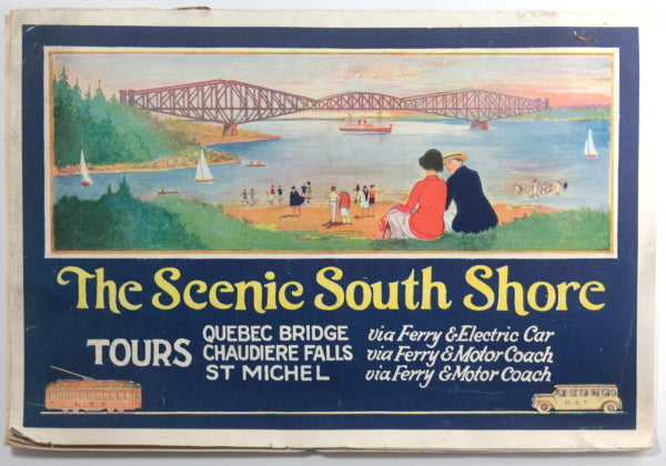 Late 1920s Quebec tourist brochure Levis Ferry and Tramways company