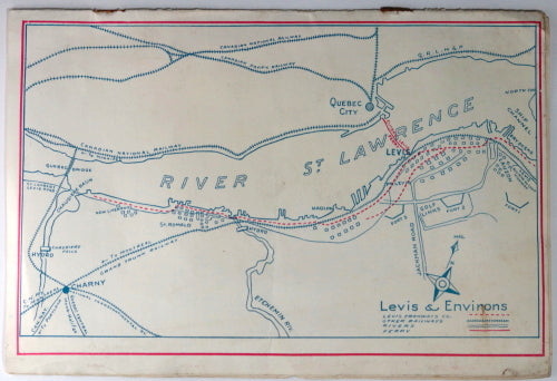 Late 1920s Quebec tourist brochure Levis Ferry and Tramways company Late 1920s Quebec tourist brochure Levis Ferry and Tramways company