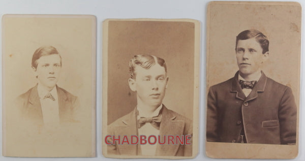 USA  set of 5 CDV photos from Pennsylvania c. 1870s