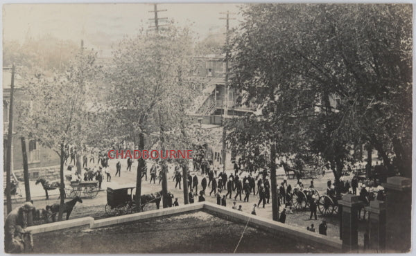 1910 Montréal carte postale photo cortège funèbre 1910 Montréal carte postale photo cortège funèbre