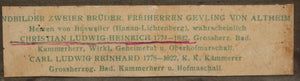 19th century print CHRISTIAN LUDWIG HEINRICH German Privy Councilor