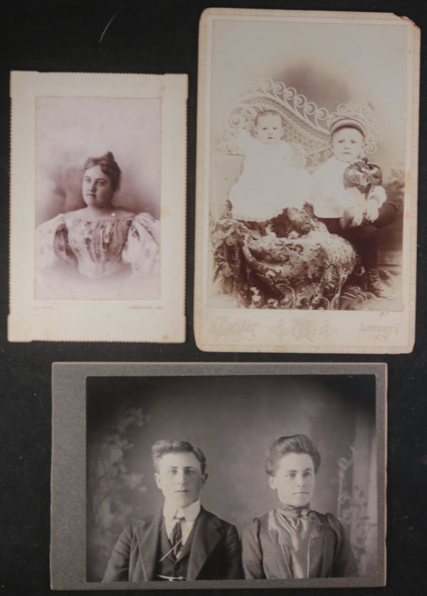 USA 19th /20th mixed group of 9 vintage photos