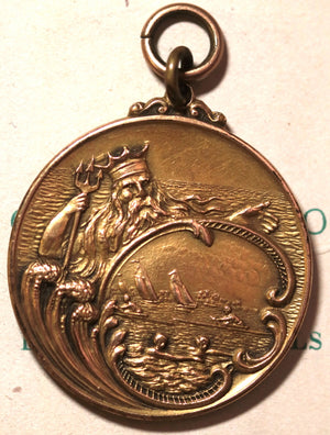 1912 gold medal Pittsburgh Labor Day 100 yd swim (Dieges & Clust)