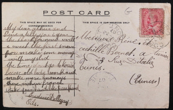 1907 Canada postcard 4 views of silver mining boomtown Cobalt Ontario