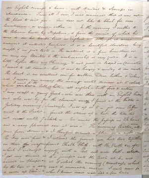 1827 UK letter engineer Philp Taylor, trip description Paris to London
