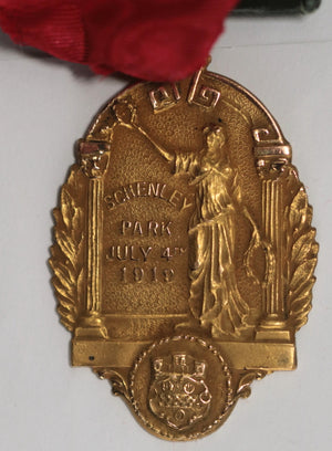 1919 gold medal Schenley Park Pittsburgh overboard race Dieges & Clust