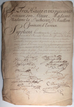 17e lettre au Duchesse de Bouillon Comtesse d’Évreux St. Barnabé