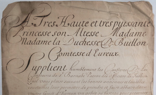 17e lettre au Duchesse de Bouillon Comtesse d’Évreux St. Barnabé