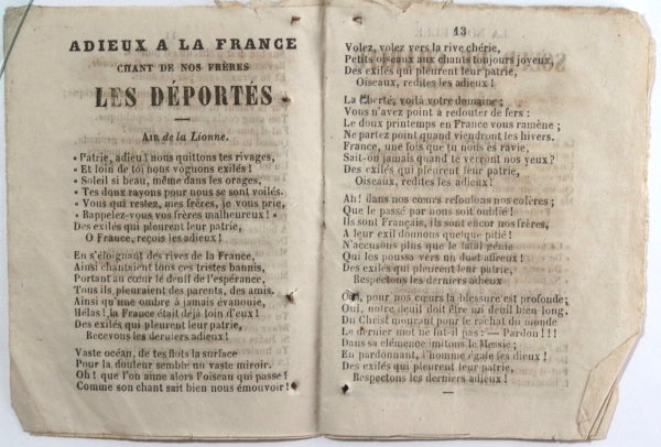 1848 France pages d’un almanach chansons patriotiques1militantes