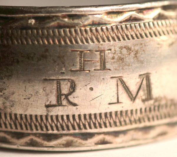 UK early 1800s silver sugar tongs hallmarked Richard Ferris (Exeter)