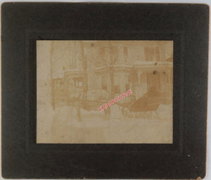 Early 1900s winter photo horse-drawn sleigh USA?