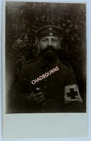 1915 WW1 photo postcard German medic 51st Reserve Division