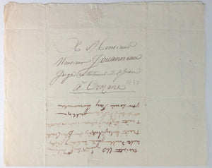 1832 France lettre Bourreau de Beauséjour député Charente-Inférieure